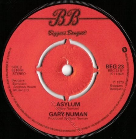 BEG 23 B Side Label Cut Out Varient