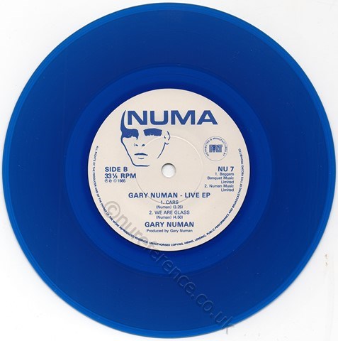 NU 7 Blue Vinyl B Side Vinyl