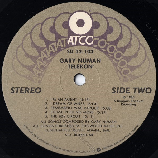 SD 32-103 B Side AR Label.