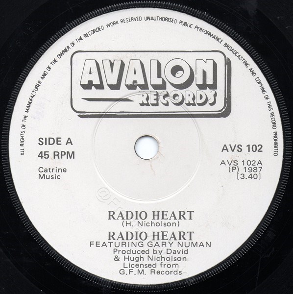 AVS 102 A Side Label.