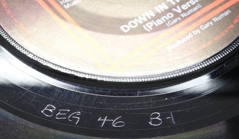 BEG 46 Mispress B Side (B Side Label) Matrix