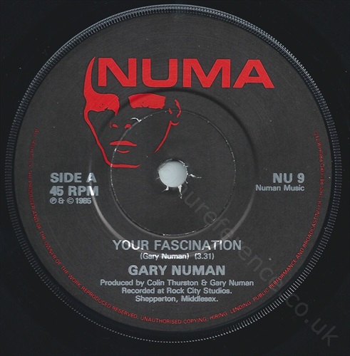 NU 9 A Side Ridge Label.
