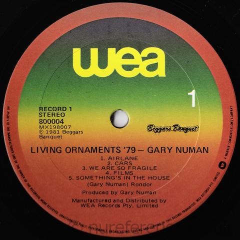 800004 'A' Side Label.