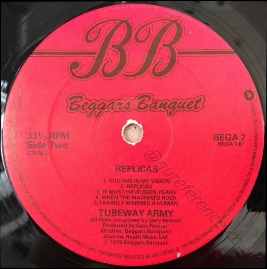 BEGA 7 Normal Printed B side Label.