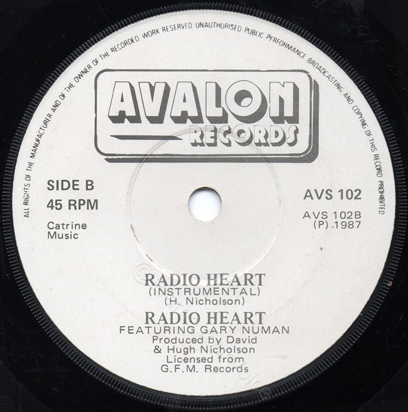 AVS 102 B Side Label.