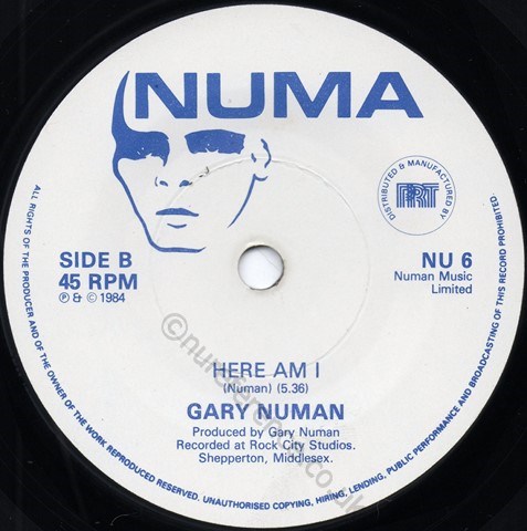 NU 6 B Side Label