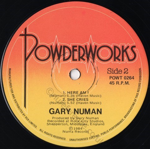 POWT 0264 B Side Label.