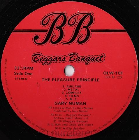 OLW 101 'A' Side Label