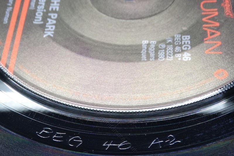 BEG 46 Mispress A Side (B Side Label) Matrix