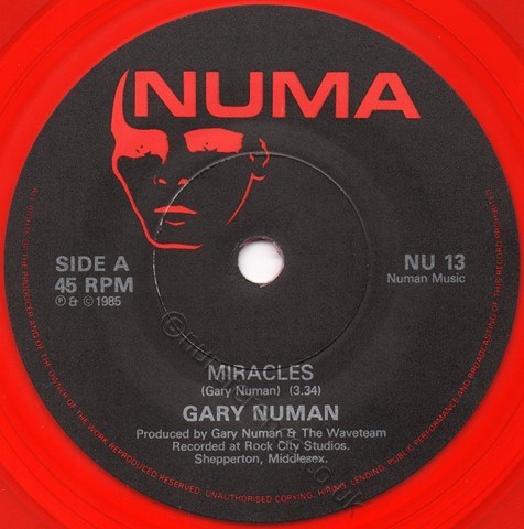 NU 13 Red Vinyl A Side Label