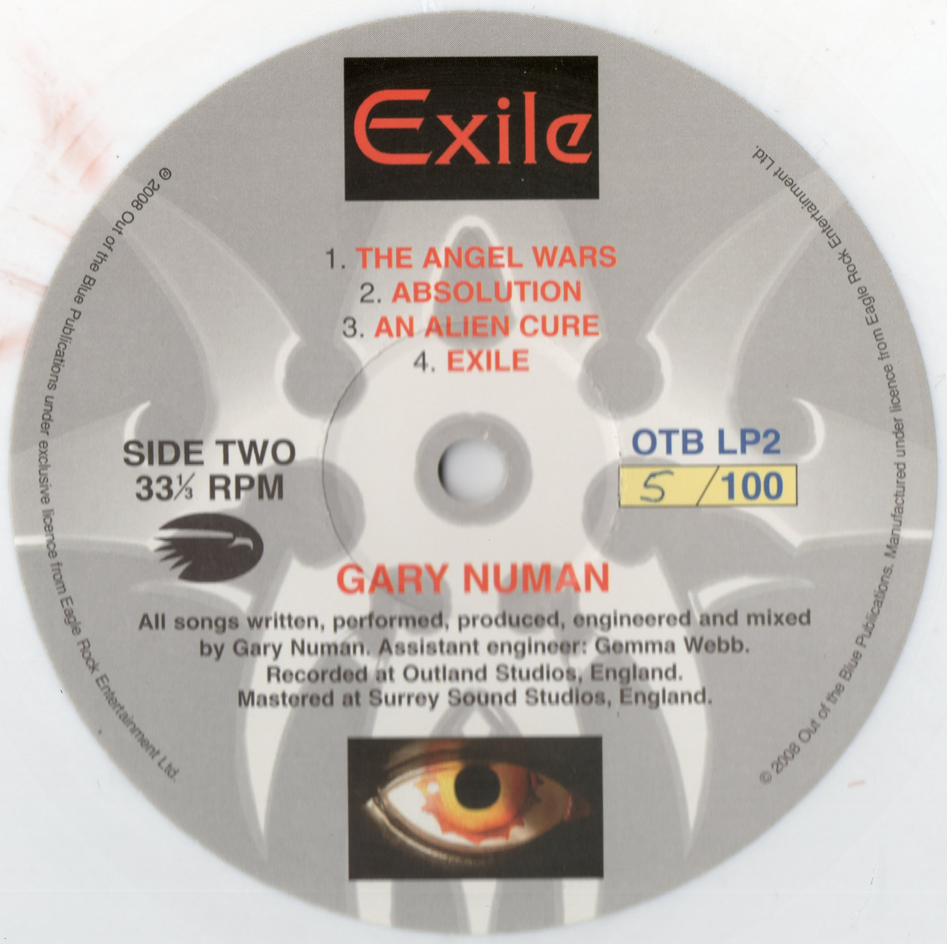 OTB LP2 'B' Side Label.