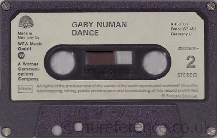 K458 361 B Side Label.
