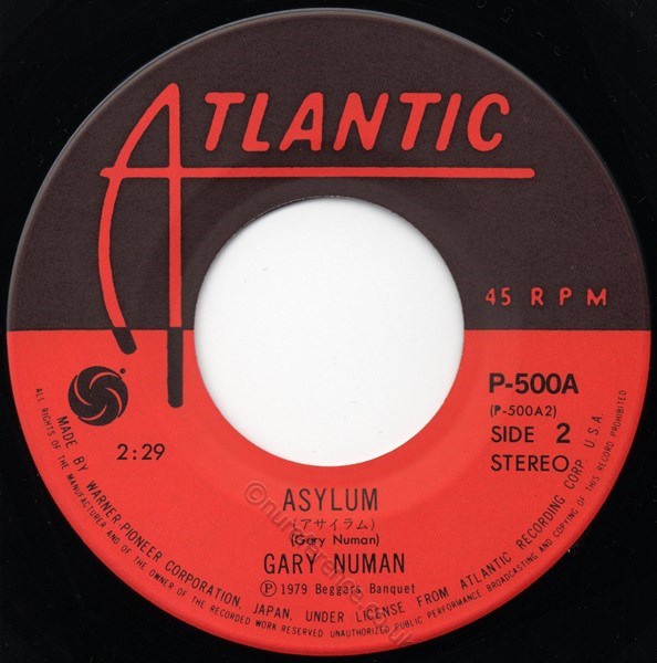 P-500A 'B' Side Label.