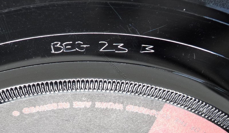 BEG 23 NZ B side Matrix.