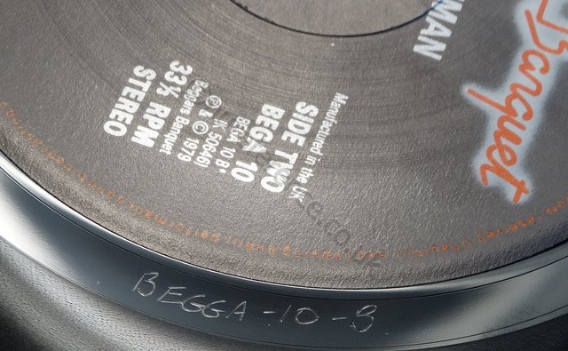 BEGA 10 Reissue B Side Matrix.