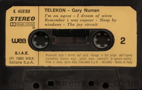 K 458189 B Side Label.