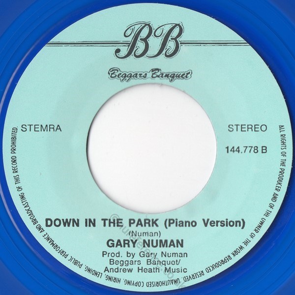 144.778 Clear Blue B Side Label.