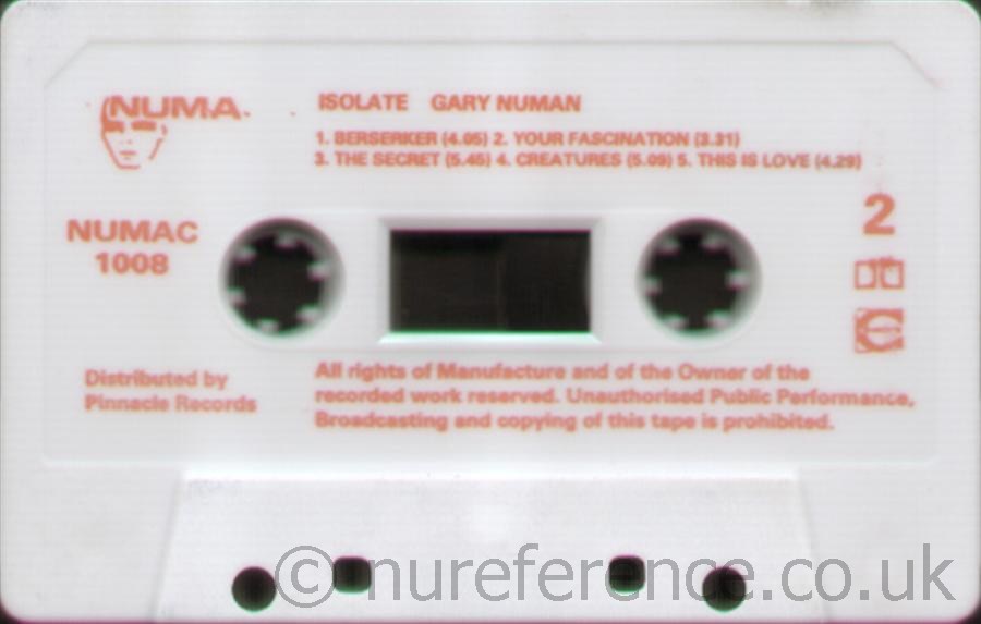 NUMAC 1008 'B' Label.
