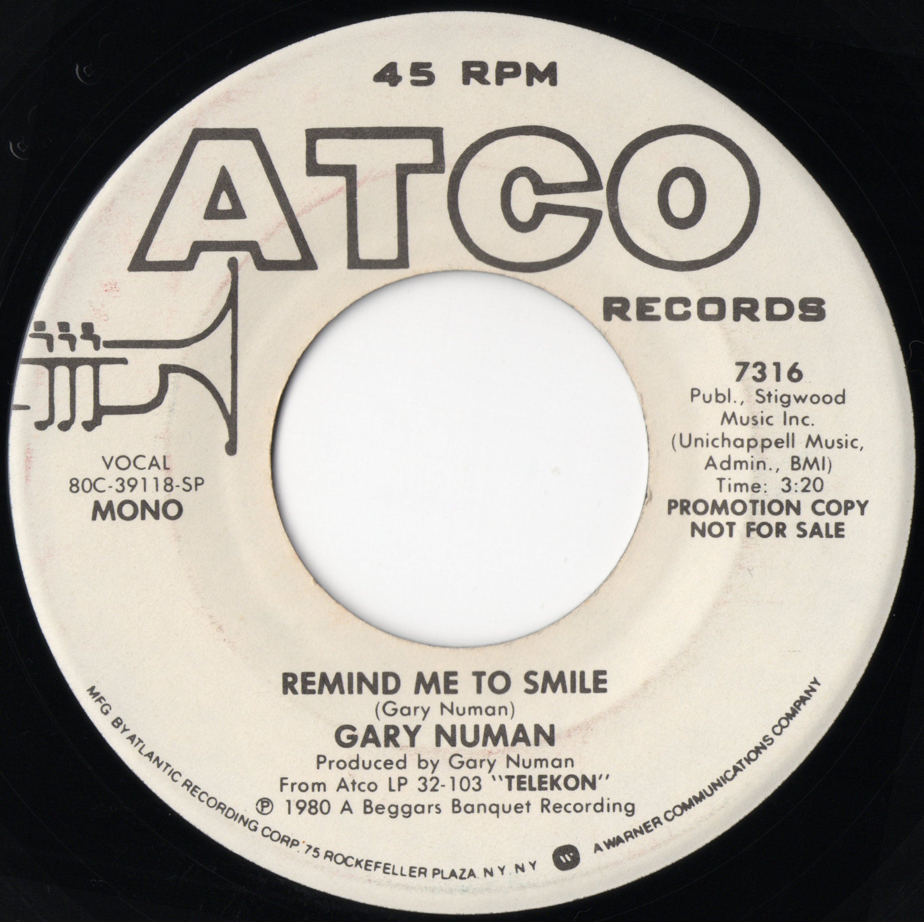 7316 SP Promo B side Label.