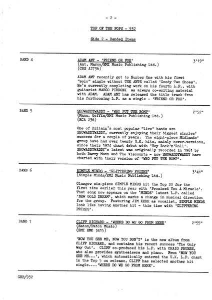 Timing Sheet 5