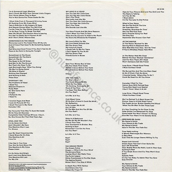 SD 32-106 Inner Lyrics.
