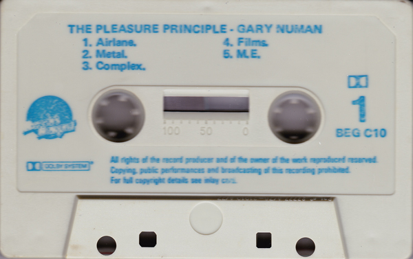 BEG C10 A Side Label - Blue Text.