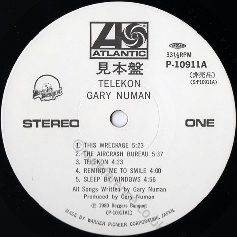 P-10911A Promo 'A' Side Label.
