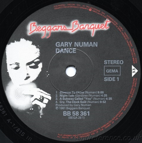 BB K 58 361 A Side Label.