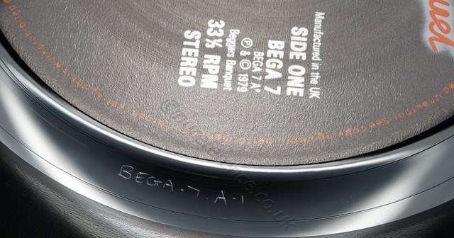 BEGA 7 Reissue A Side Matrix.