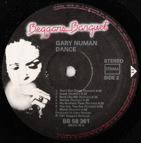 BB 58 361 'B' Side Label.