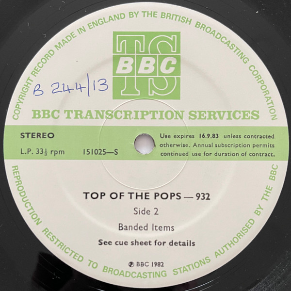 'B' Label