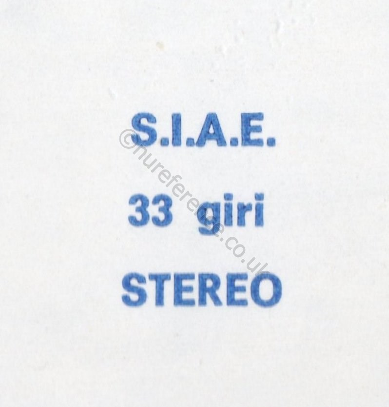 ZIG 20007 Label Detail.
BEIM Classifacation [Italy]